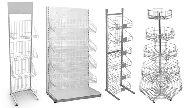 Стойки с корзинами